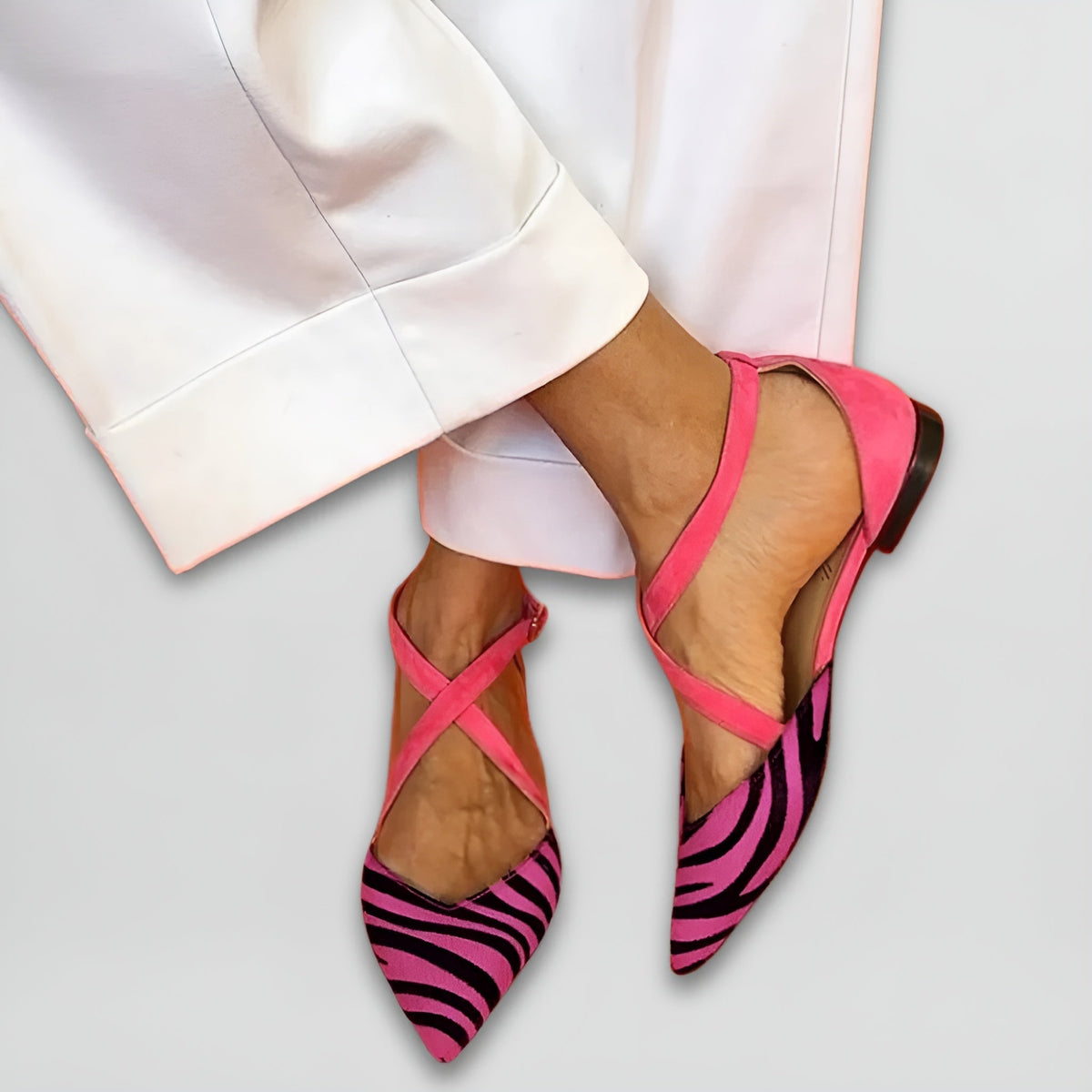 Fenna | Women’s Strap Ballet Flats with Cushioned Insole