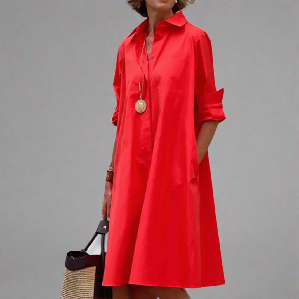 Sandrine | Women’s Casual Polo Dress with Structured Fit