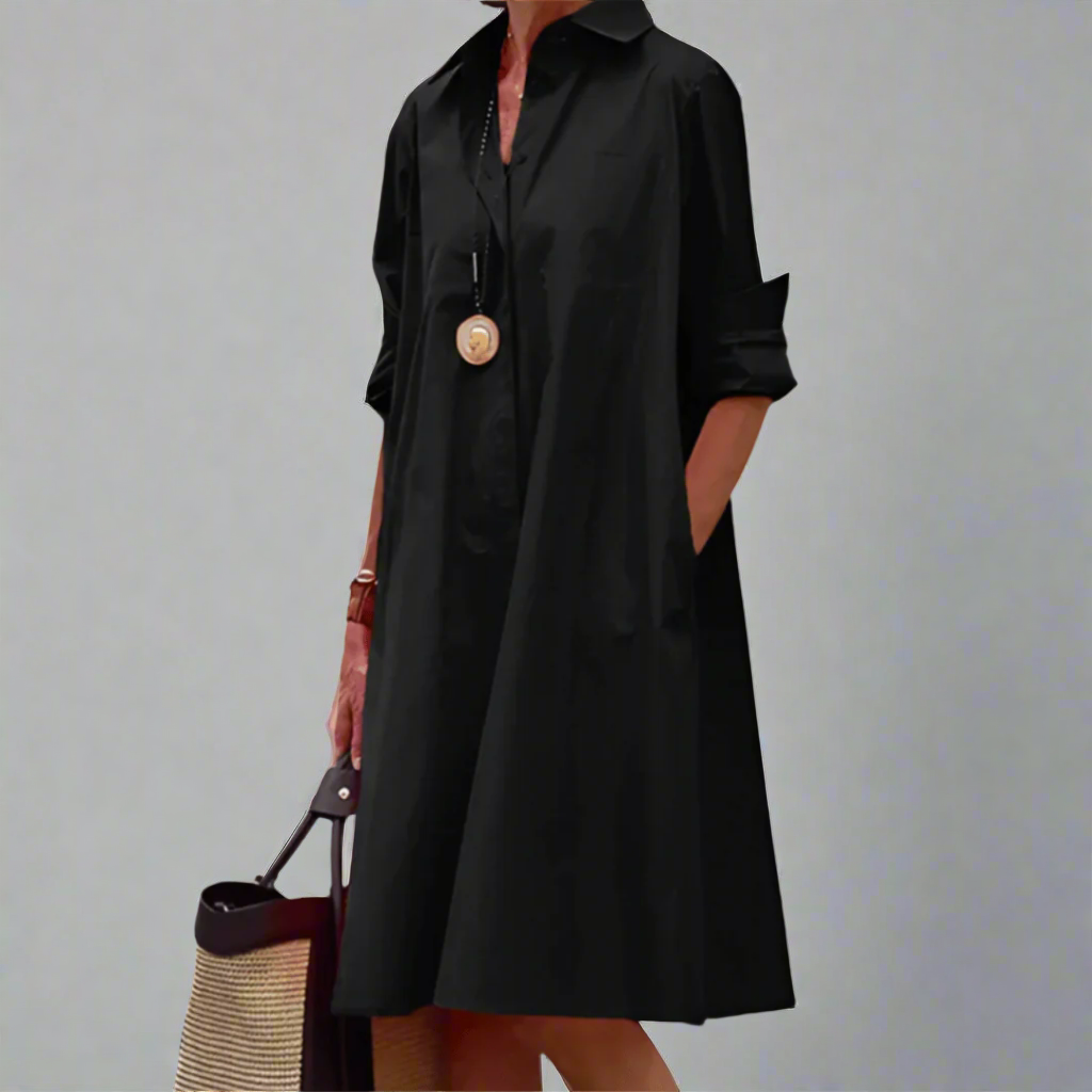 Sandrine | Women’s Casual Polo Dress with Structured Fit