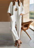 Luna | Women’s Short Sleeve Jumpsuit with Relaxed Fit