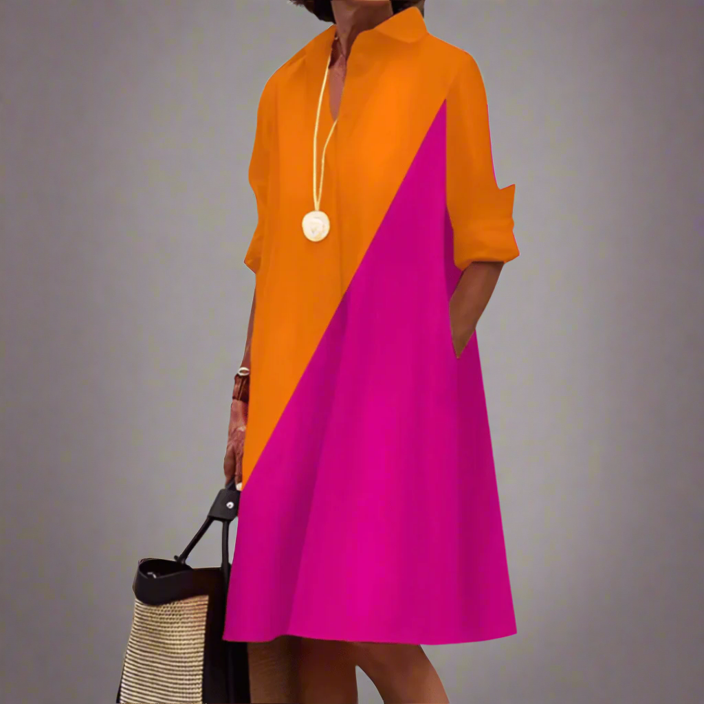 Sandrine | Women’s Casual Polo Dress with Structured Fit