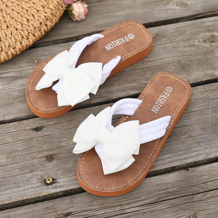 Willow Hartley | Bow Detail Thong Sandals For Women