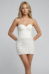Sophie Alderton | Strapless 3D Floral Corset Mini Dress For Women