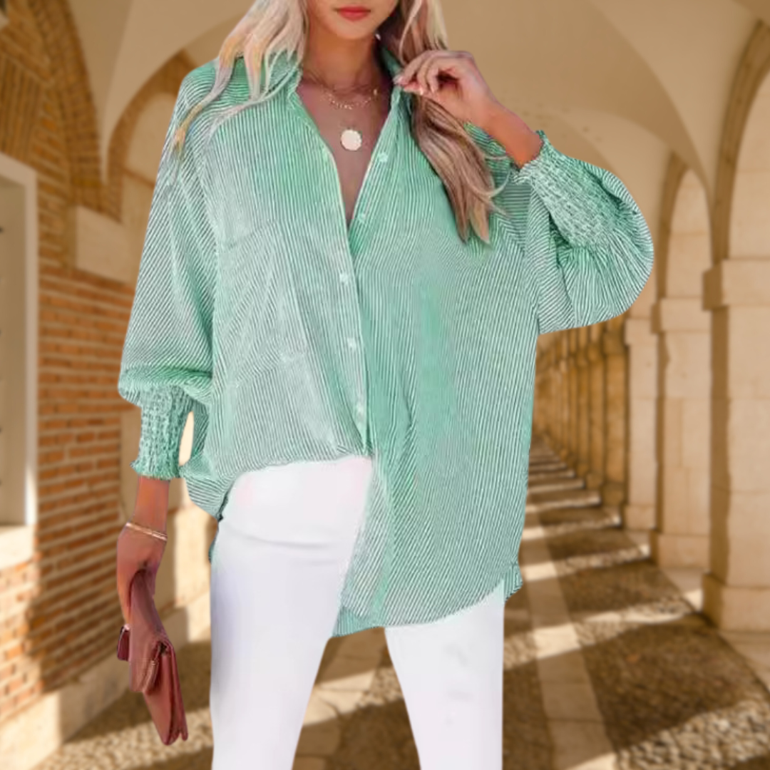 Elsie | Women’s Button Up Shirt with Balloon Sleeves
