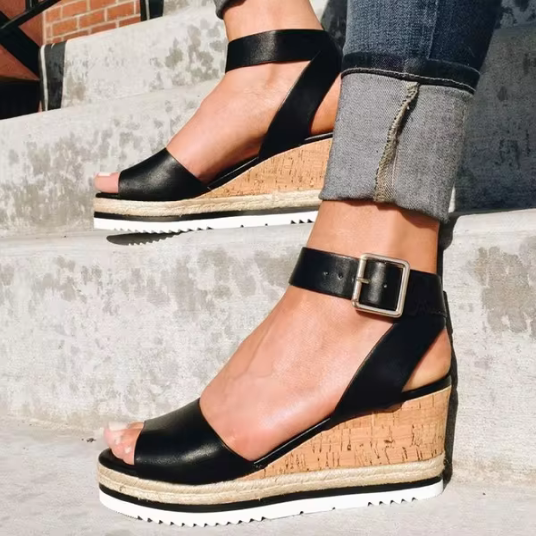 Cassandra | Women’s Wedge Sandals with Cushioned Insole