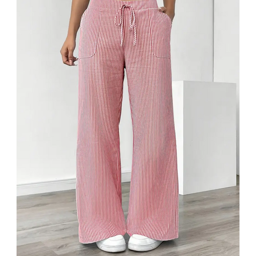Amber | Women’s Striped Pant with Pockets