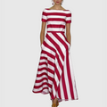 Georgia | Women’s Stripe Maxi Dress with Pockets