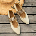 Elira | Women’s Mary Jane Flats with Elastic Strap