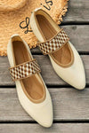 Elira | Women's Mary Jane Flat Shoes Pointed Toe Elastic Strap Flats