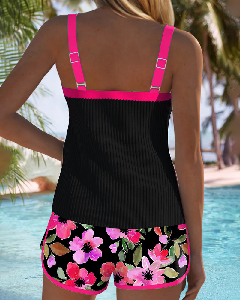 Madison | Women’s Tankini Set with Floral Shorts