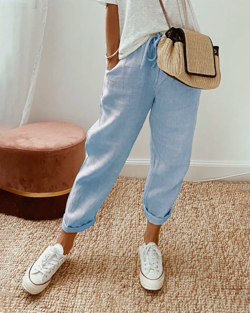 Remy | Women’s Casual Waistband Trousers with Comfort Stretch