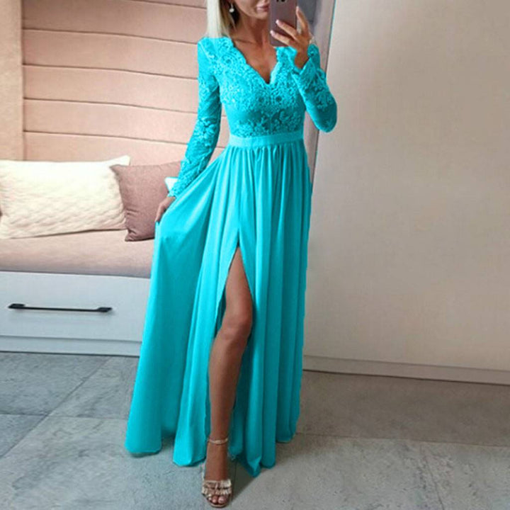 Amelia Clarke | Elegant Lace Maxi Dress For Women