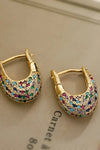 Colorful Earrings in Inlay Design