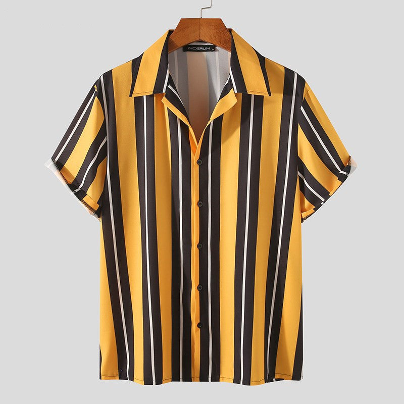 Jack Sullivan | Striped Short Sleeve Shirt For Men