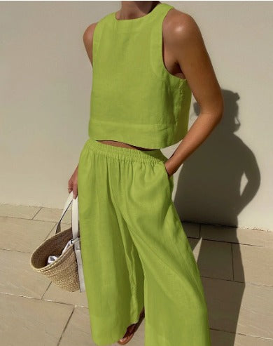 Fayenne | Women’s Two-Piece Set with Sleeveless Tank