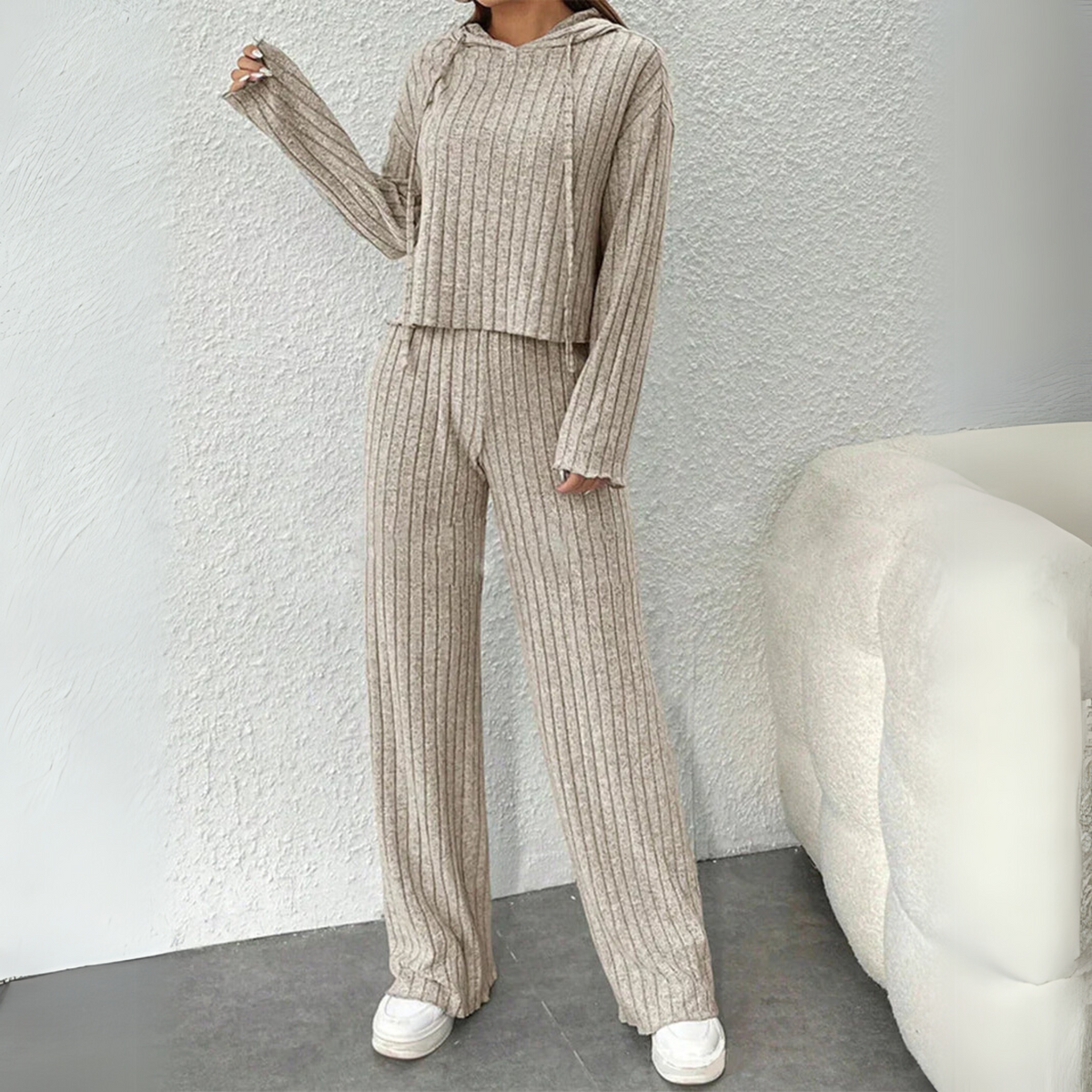 Maison Nuit | Women’s Cozy Hooded Sweat Set with Comfort