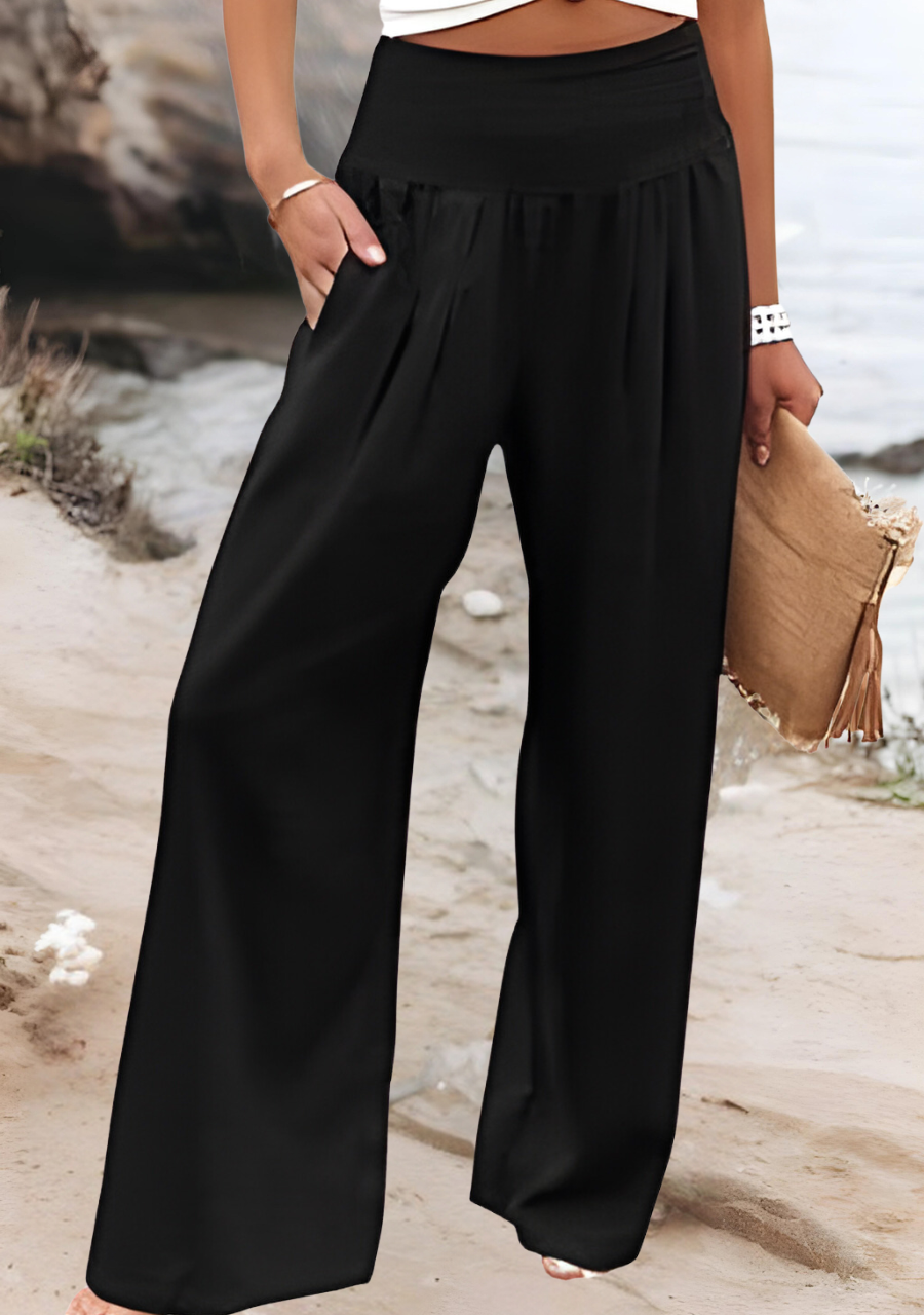 Susan | Women’s Flowing Beach Pants with Wide Legs