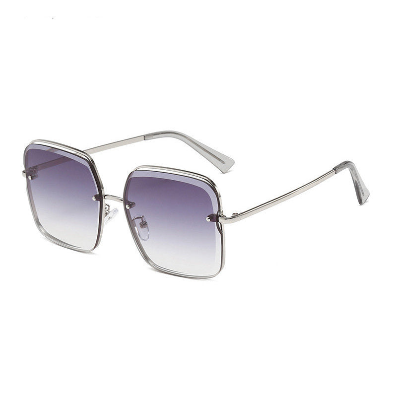 Celina | Women’s Rimless Statement Sunglasses with Gradient Lenses