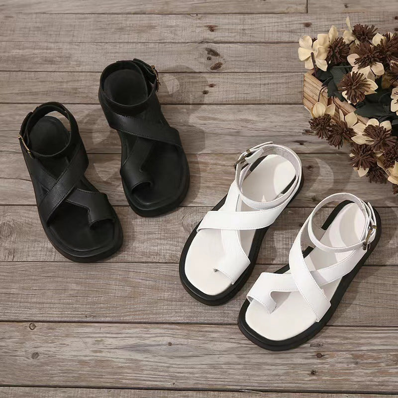 Lucia | Women’s Platform Sandals with Criss-Cross Straps