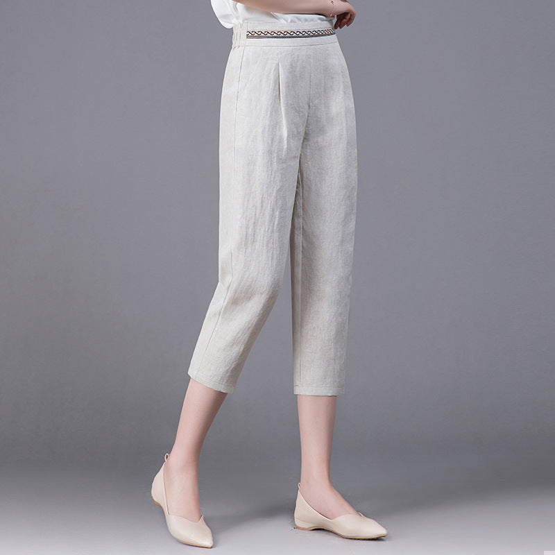 Paige Sterling | Linen Harem Pants For Women
