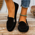 Ruby | Women’s Flat Slip-On Loafers with Buckle Detail