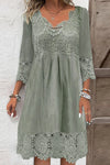 Sage™ | Timeless Lace Midi Dress