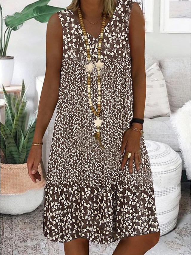 Acacia | Women’s Floral Sleeveless Dress with V-Neck