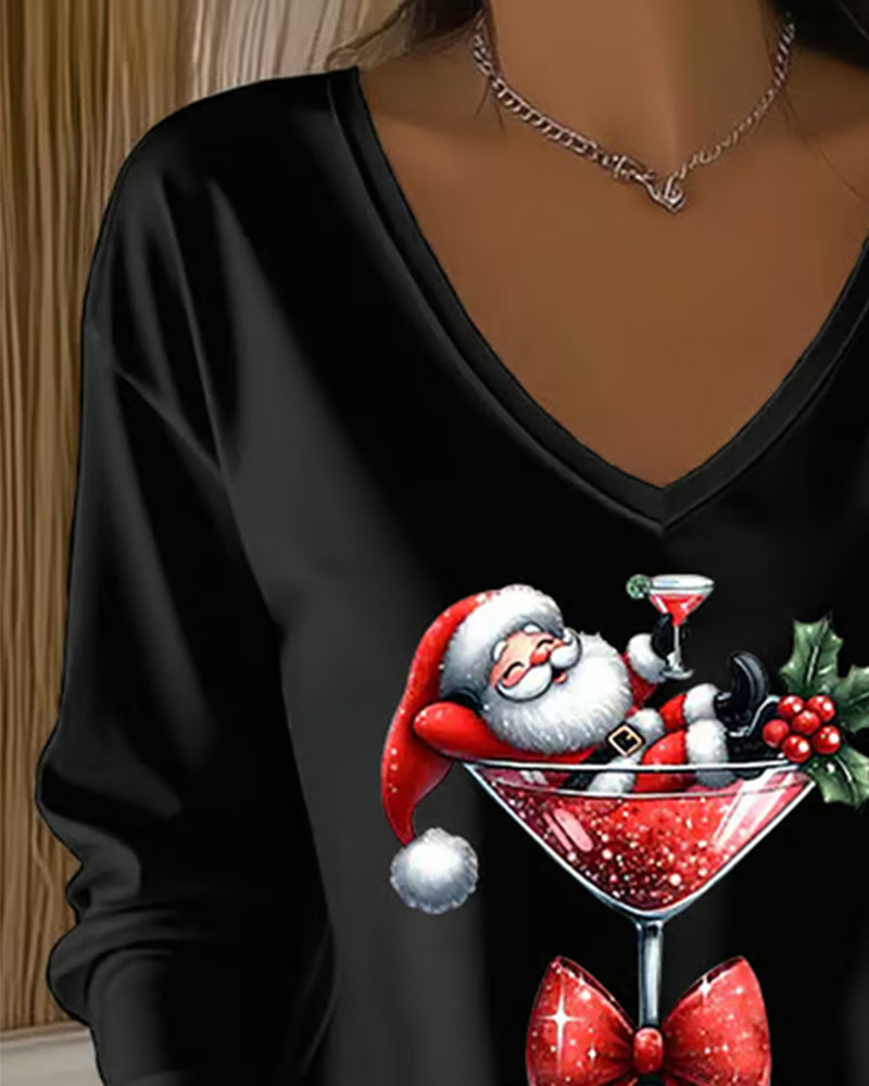 Sylvie | Women’s V-Neck Top with Draped Silhouette