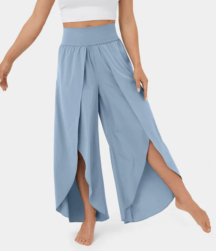 Freya Chandler | High-Waist Split Wide Leg Trousers For Women