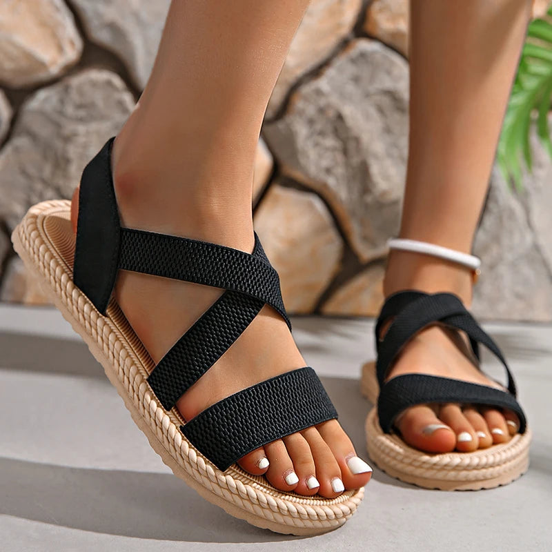Zaha | Women’s Espadrille Sandals with Cushioned Sole