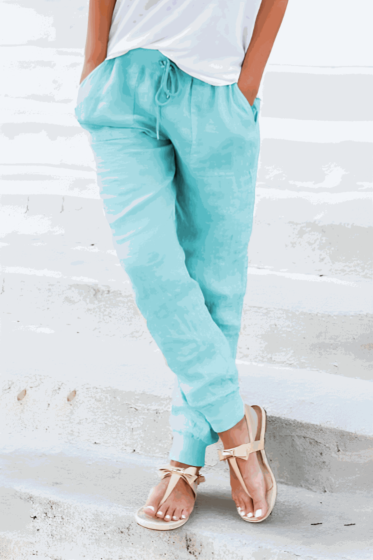 Bali | Women’s Elastic Ankle Pants with Drawstring Waist