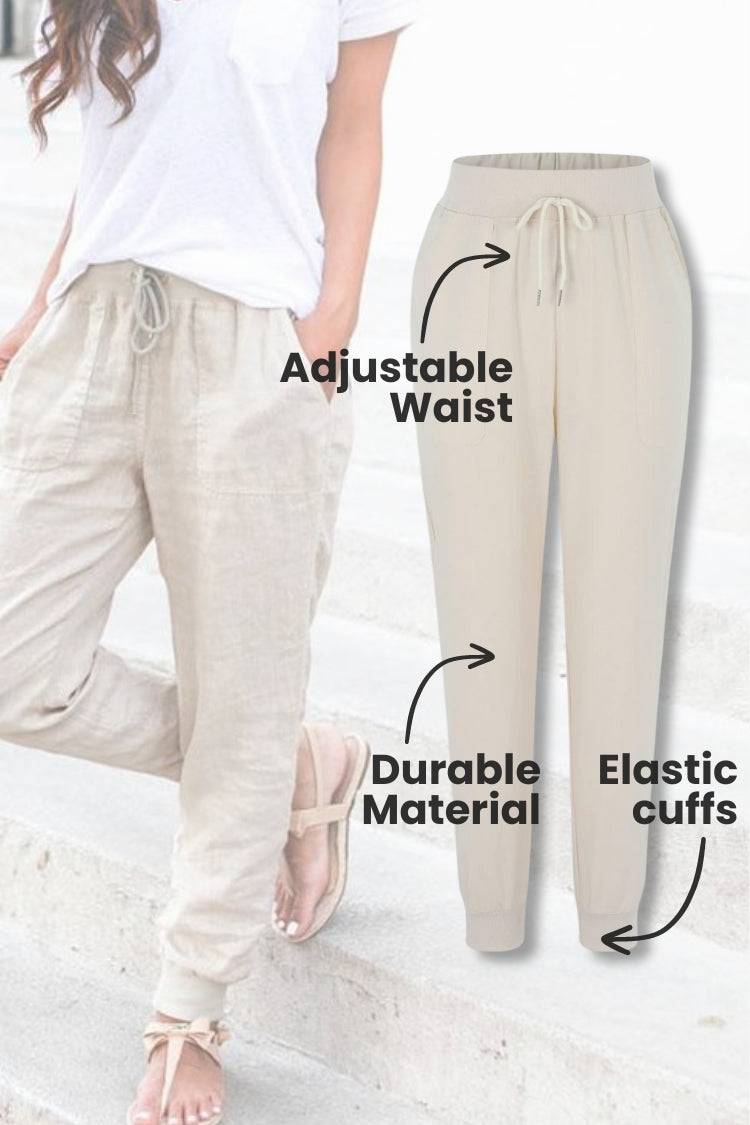 Bali | Women’s Elastic Ankle Pants with Drawstring Waist