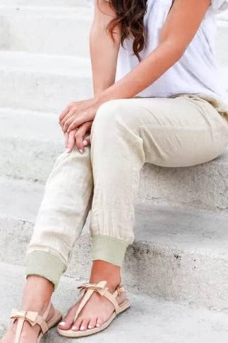 Bali | Women’s Elastic Ankle Pants with Drawstring Waist