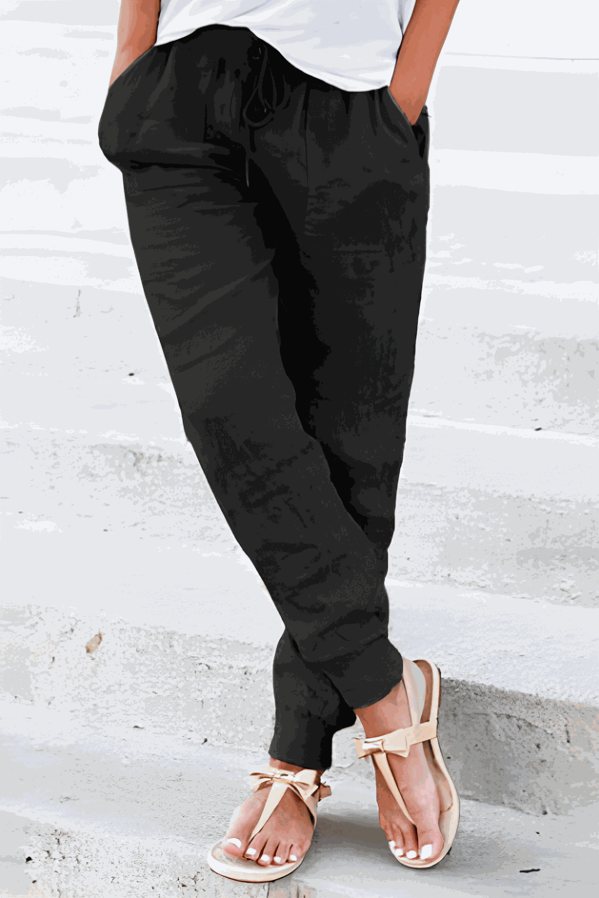 Bali | Women’s Elastic Ankle Pants with Drawstring Waist
