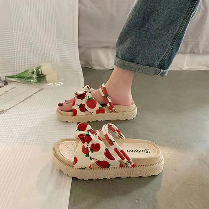 Alice Brown | Bow-Detail Platform Sandals For Women