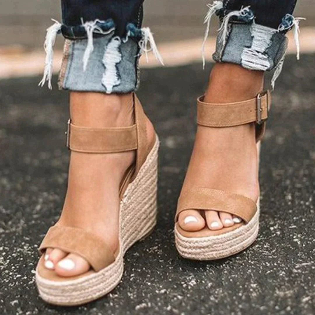 Joyce | Women’s Wedge Sandals with Ankle Strap