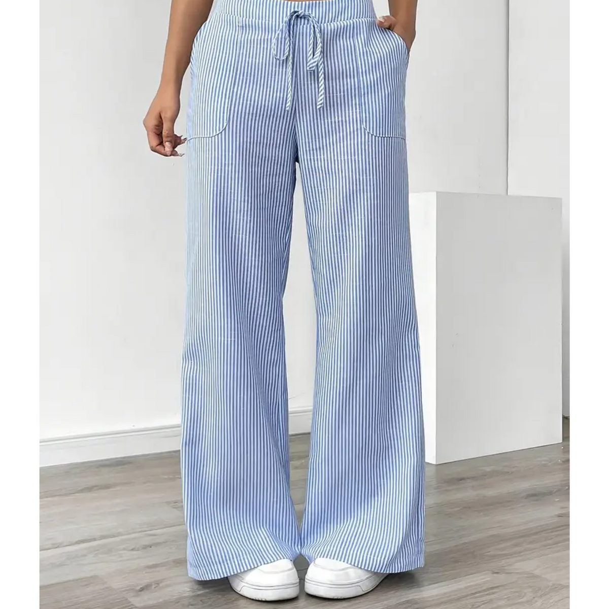 Amber | Women’s Striped Pant with Pockets