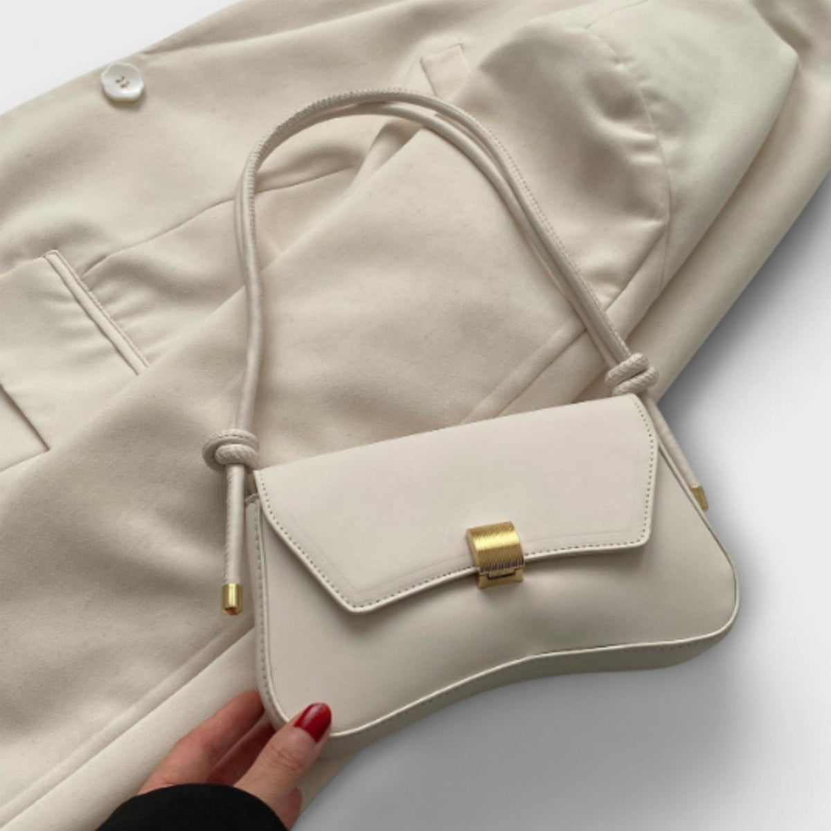 Elida | Women’s Shoulder Bag with Gold Hardware