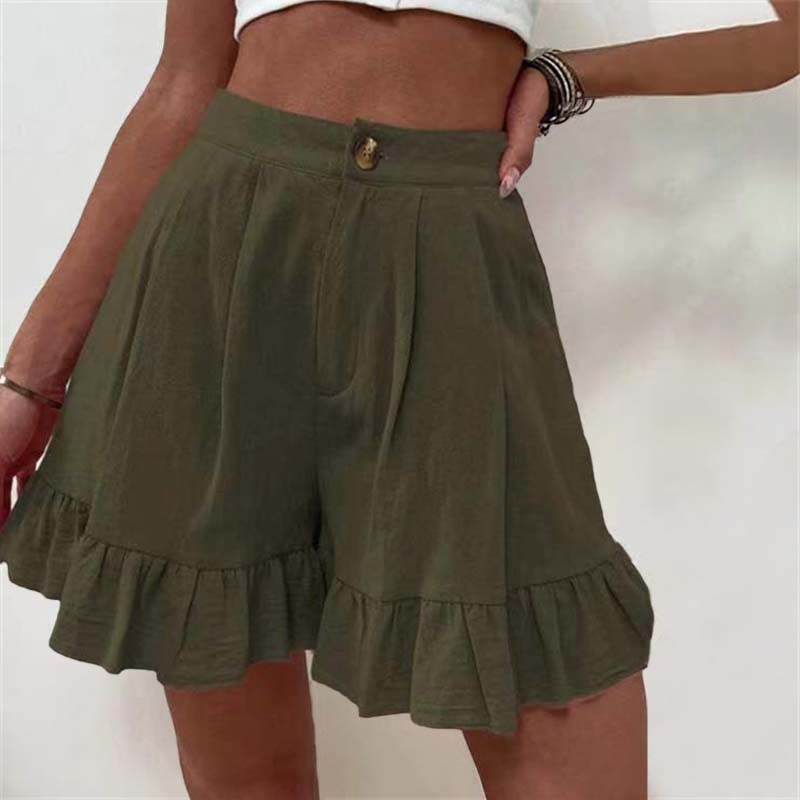 Donna | Women’s Breezy Shorts with Ruffle Hem