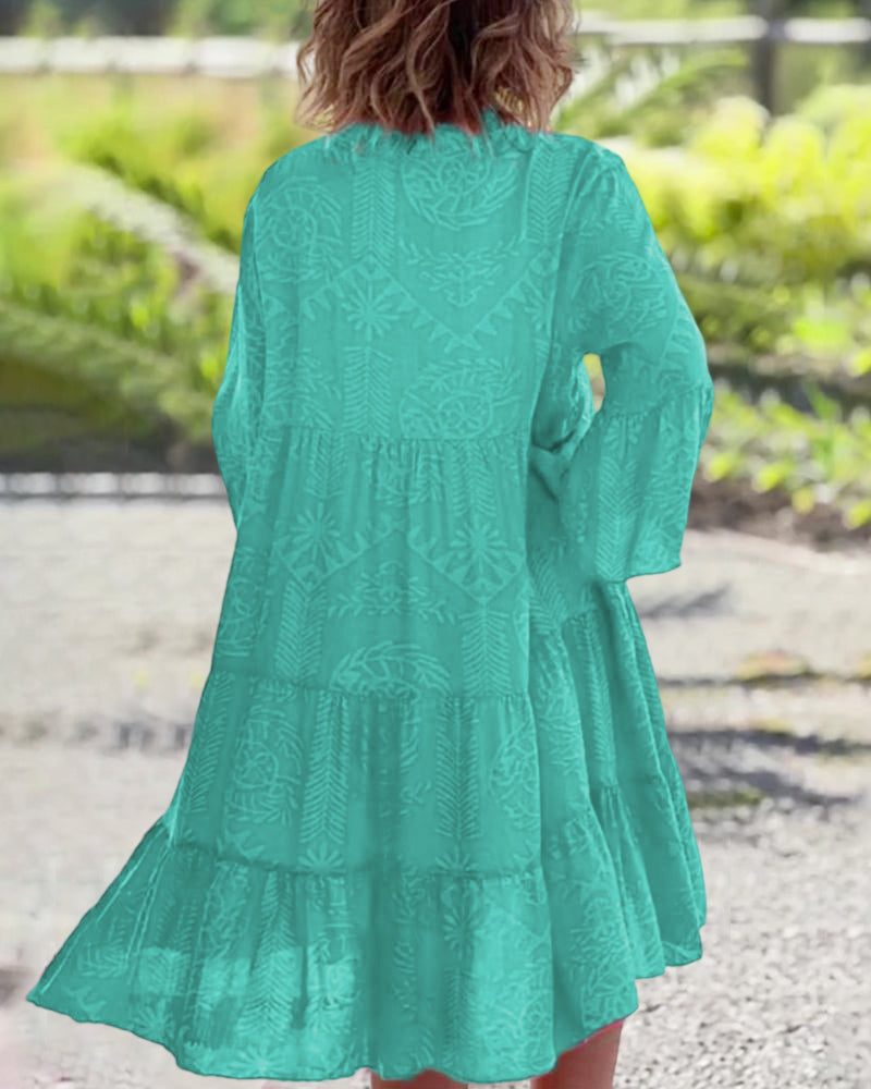 Claribel | Women’s Breezy Boho Dress with Draped Silhouette