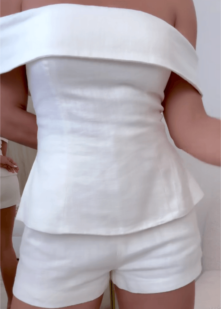 Ruth | Women’s Off Shoulder Co-ord Set with Shorts