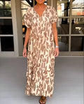 Colette | Women’s Fluid Midi Dress with V-Neck