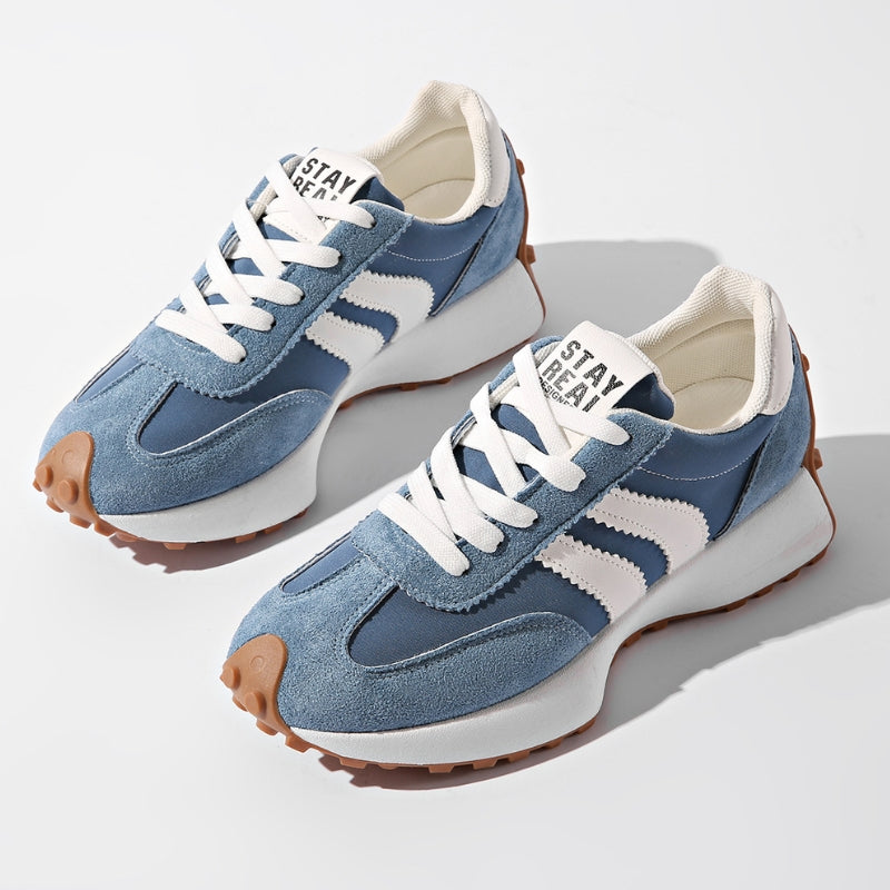 Riley | Women’s Retro Platform Sneakers with Lace-Up