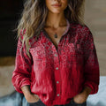 Rebecca | Women’s Bohemian Pattern Blouse with Flowing Silhouette
