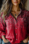 Rebecca™ | Bohemian Pattern Vintage Blouse