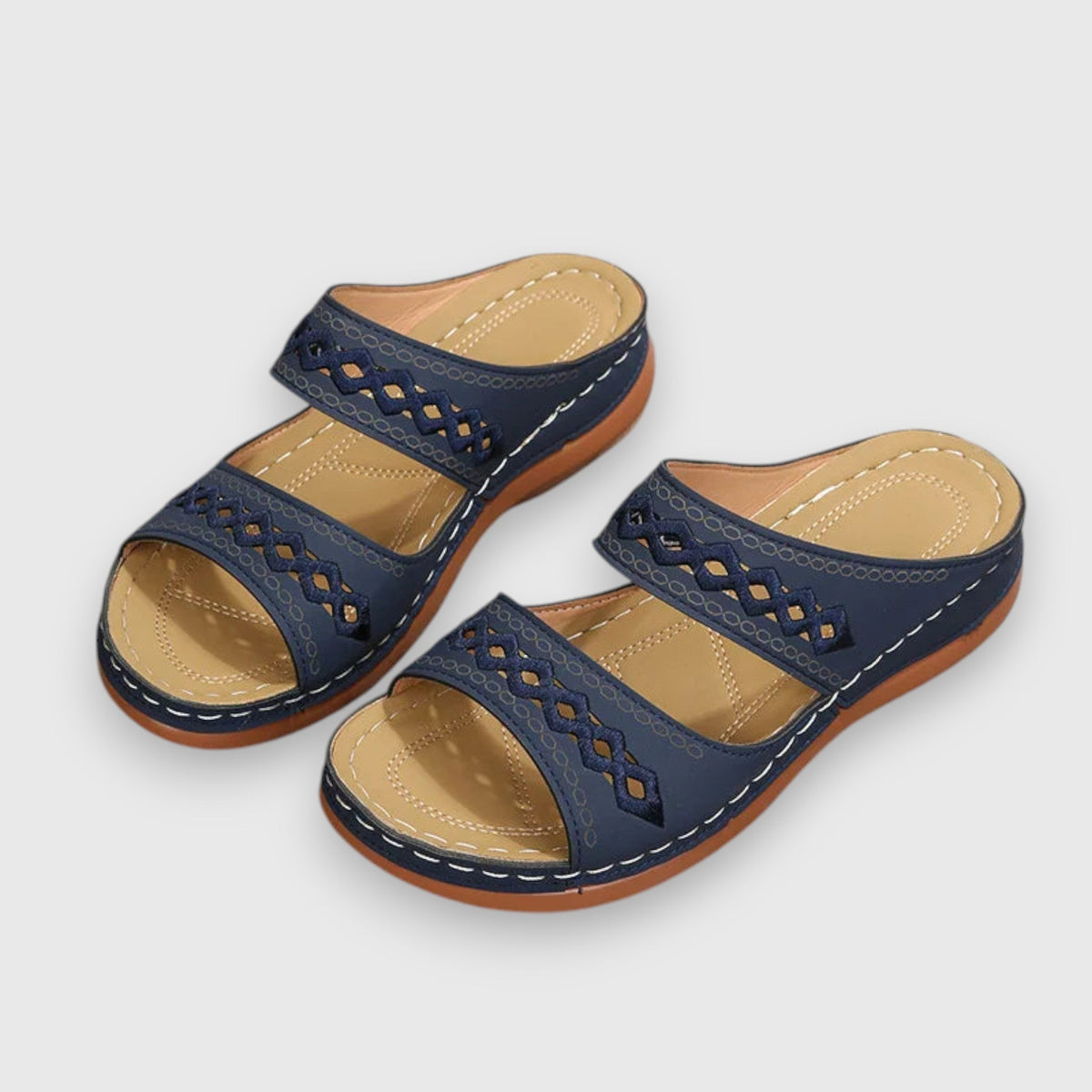 Luma | Women’s Duo Panel Sandals with Cushioned Sole