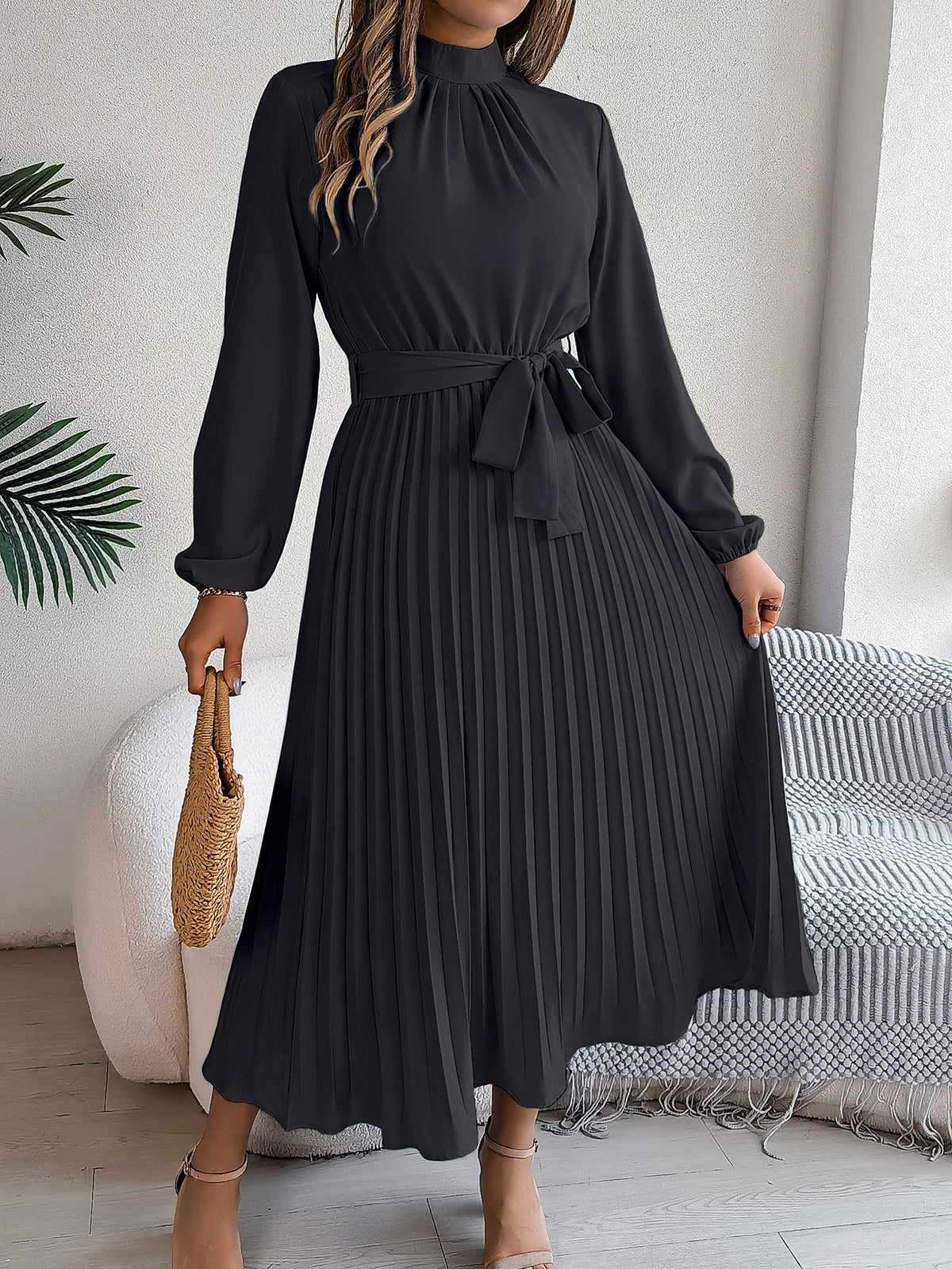 Lauren Ryan | Pleated Midi Dress For Women