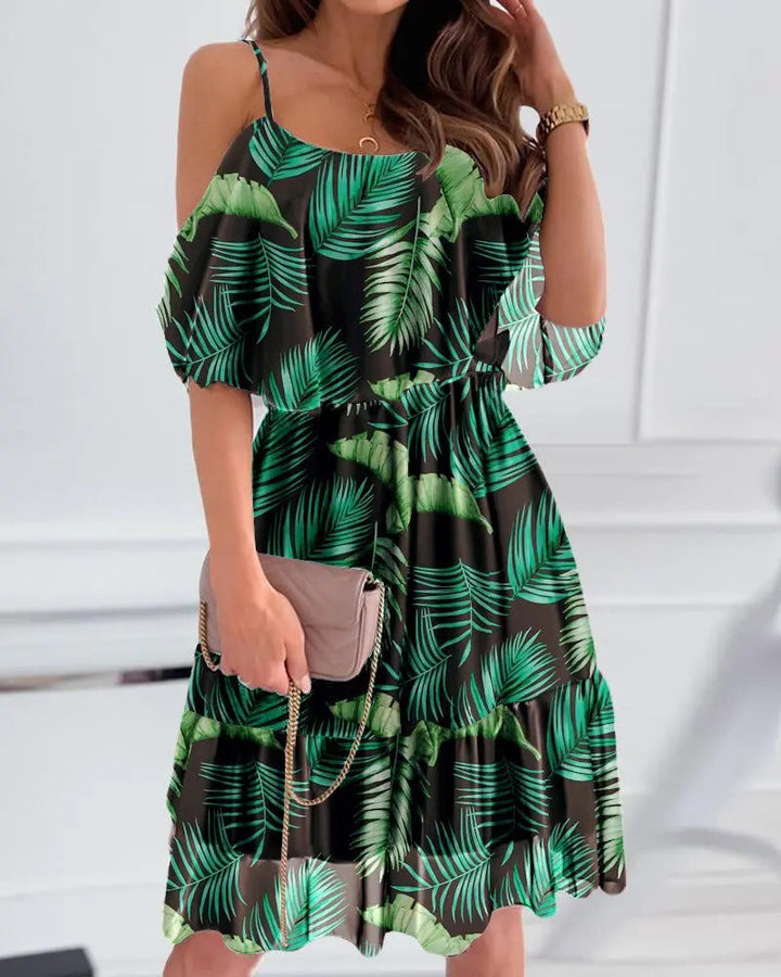 Amelia Hughes | Floral Ruffled Summer Dress For Women