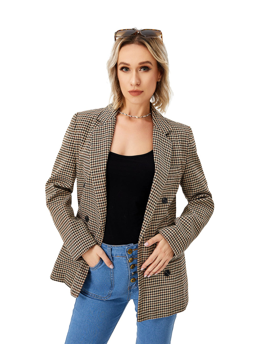 Clementine Ashford | Houndstooth Work Jacket For Women