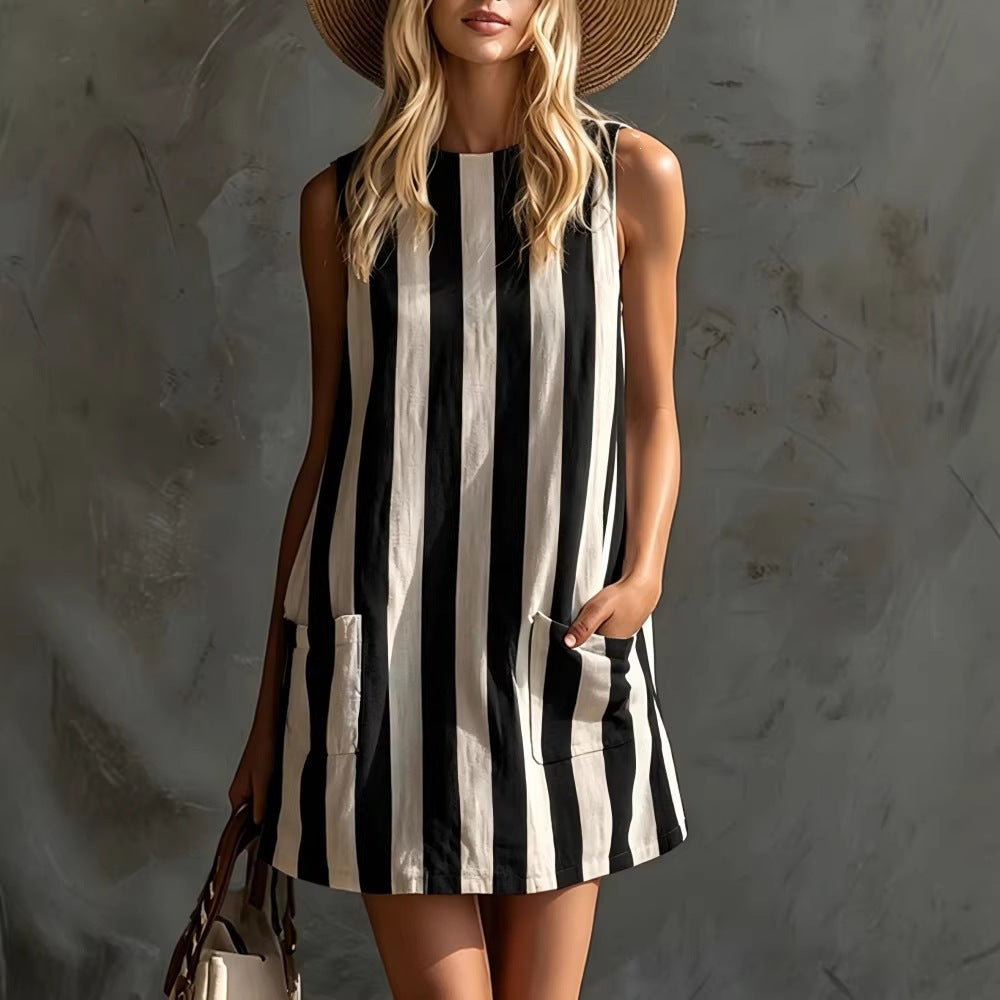 Chloe Anderson | Striped Summer Dress For Women